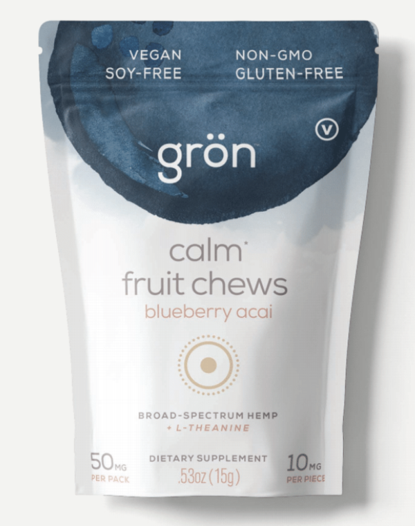 Calm Fruit Chews: Blueberry Acai Travel Size
