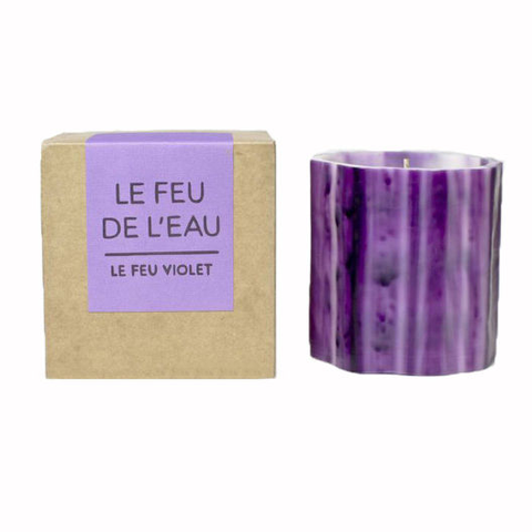 Le Feu De L'eau Violet Candle